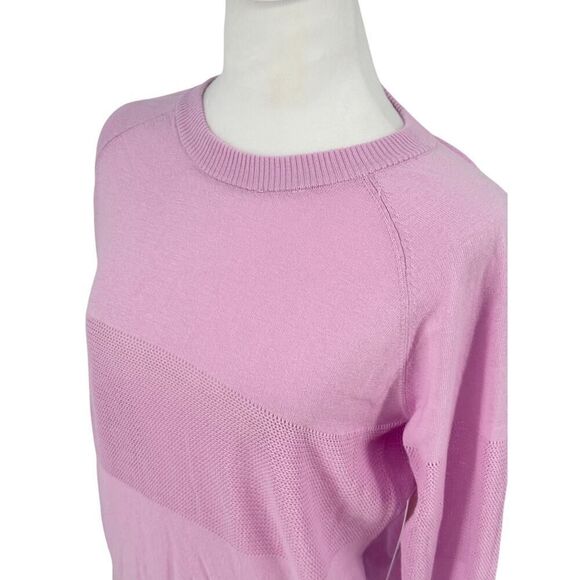 💜✨ NWT Spiritual Gangster On The Go Sweater Lavender Mesh Panel Size S Lilac - Picture 2 of 13